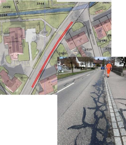 Abschnitt Hauptstrasse bis Huebstrasse