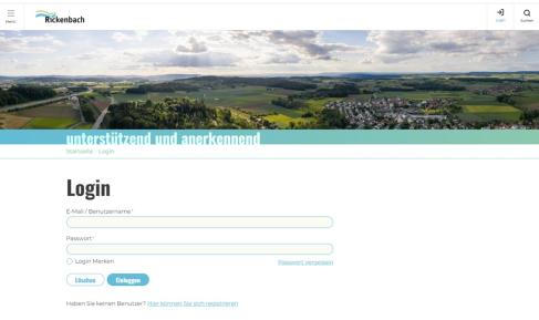 Anmeldung Newsletter