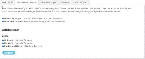 Themenauswahl Newsletter